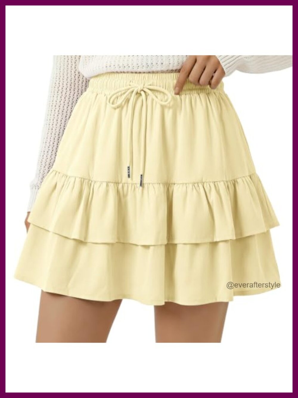 Womens Flowy Ruffle Tiered Skorts Summer Casual Mini Skirt Golf Tennis